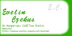 evelin czekus business card